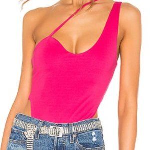 H:ours Hot Pink High Cut Body Suit